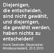 Zitat Seehofer Zitat